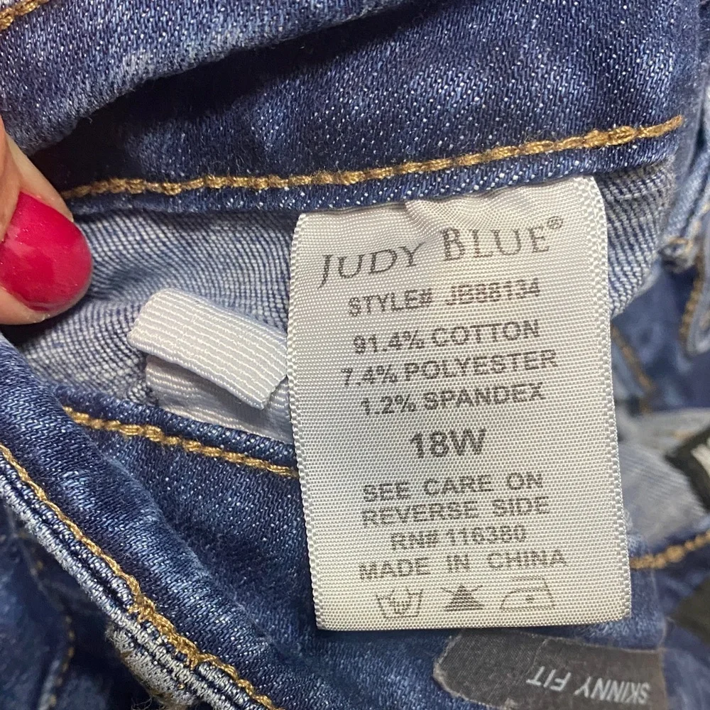 Judy Blue Dark Indigo Skinny Jeans - Picture 6 of 8
